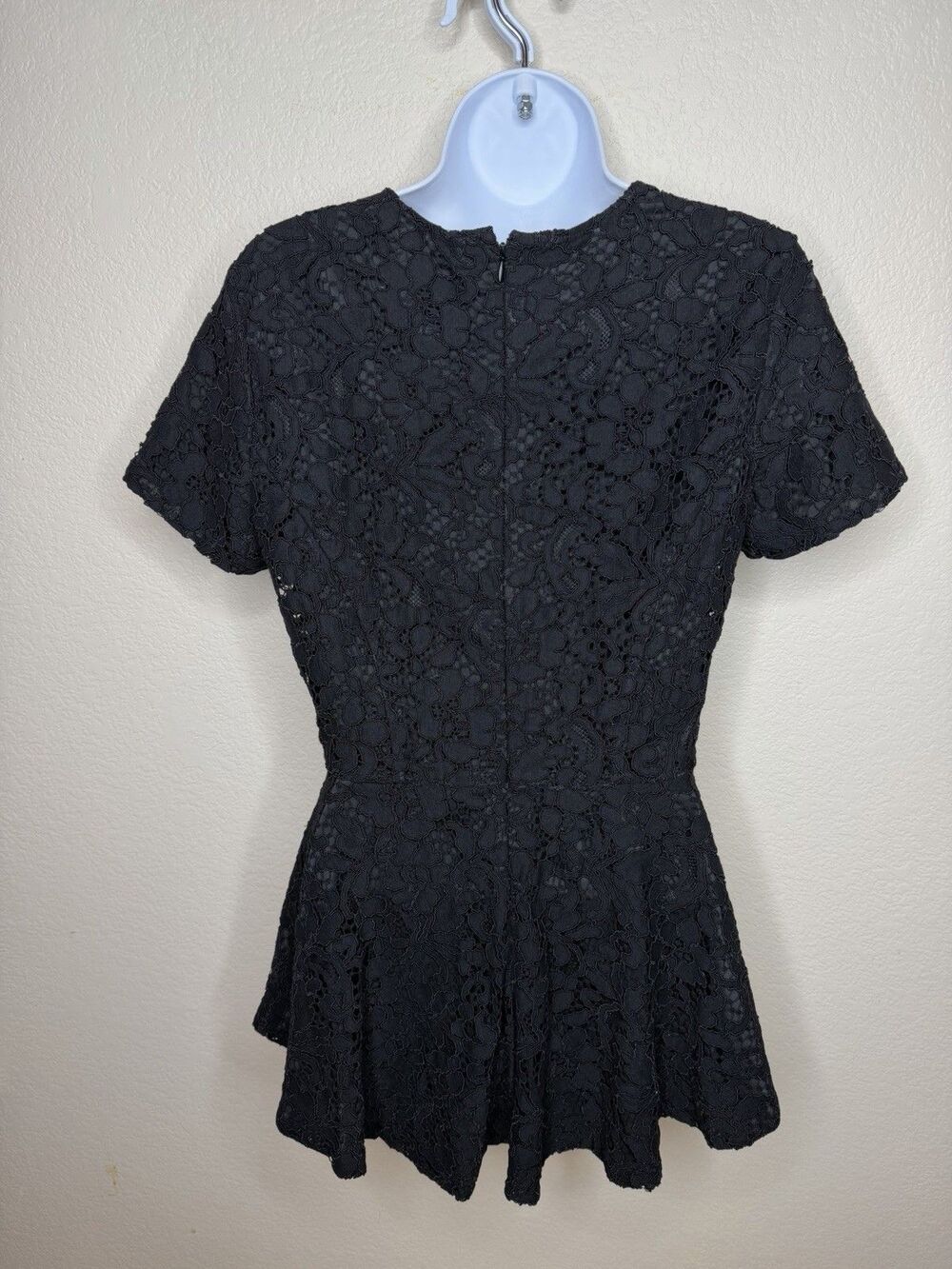 SACHIN + BABI NEW NWT Lace Peplum TopBlack Sz S zip Lined Classic - Picture 7 of 11